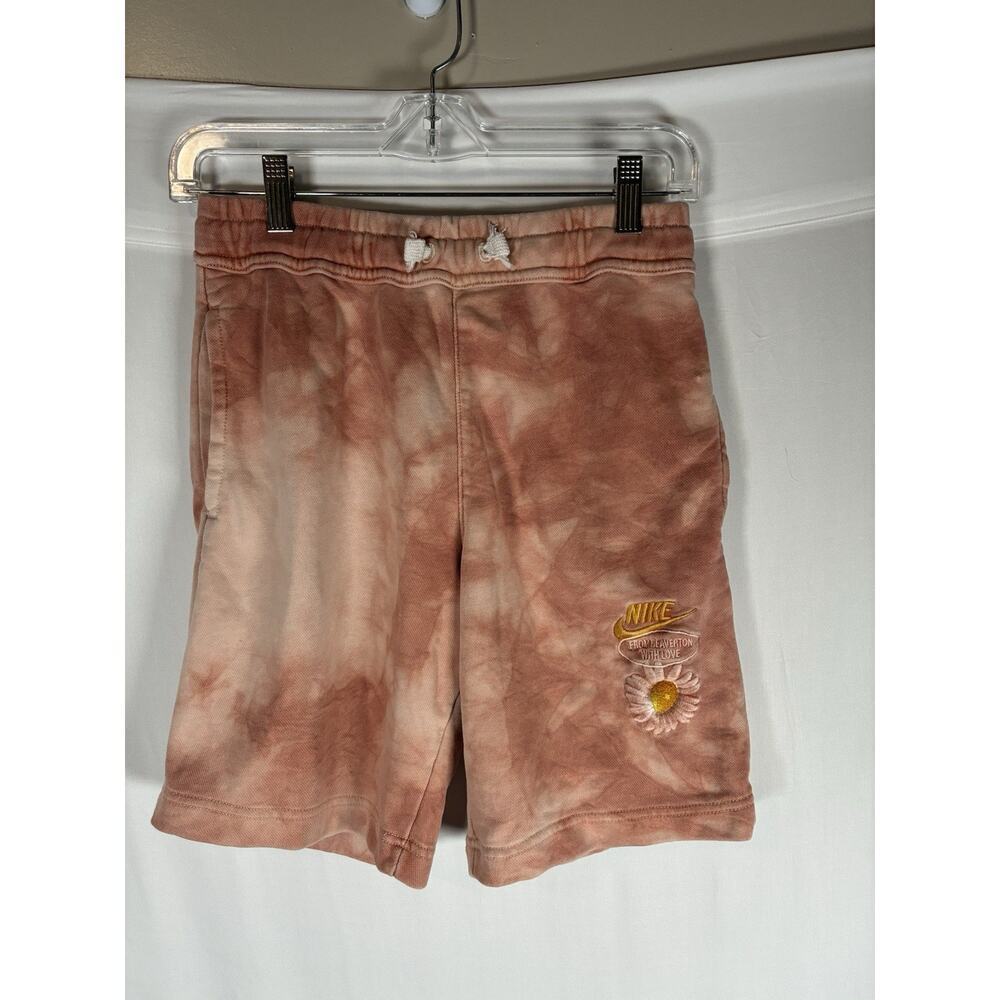 Nike From Beaverton with Love Tie-Dye Embroidered Sweat Shorts Medium Lounge - Picture 2 of 9